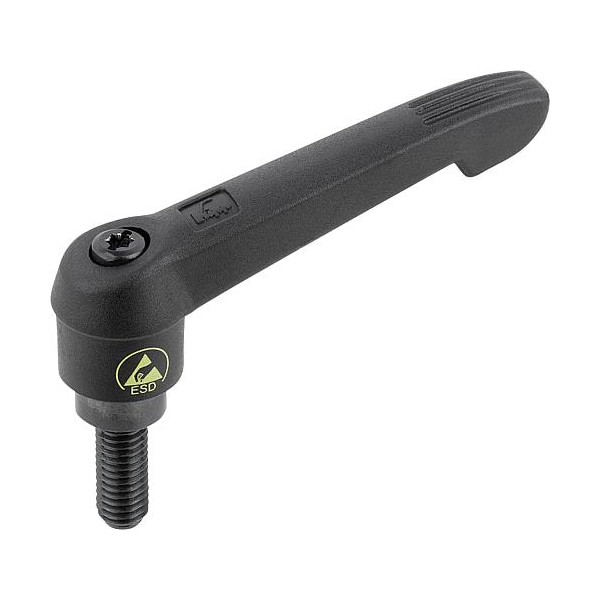 Kipp Adjustable handle, antistatic, M08x20mm extrnl thrd, Handle length 65mm K0269.1120824X20 - main
